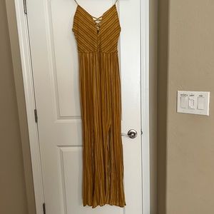 NWT Forever 21 Mustard Maxi Dress